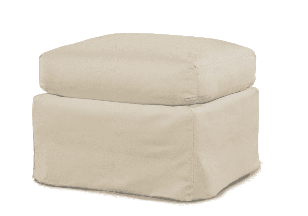 Captiva Outdoor Slipcovered Ottoman