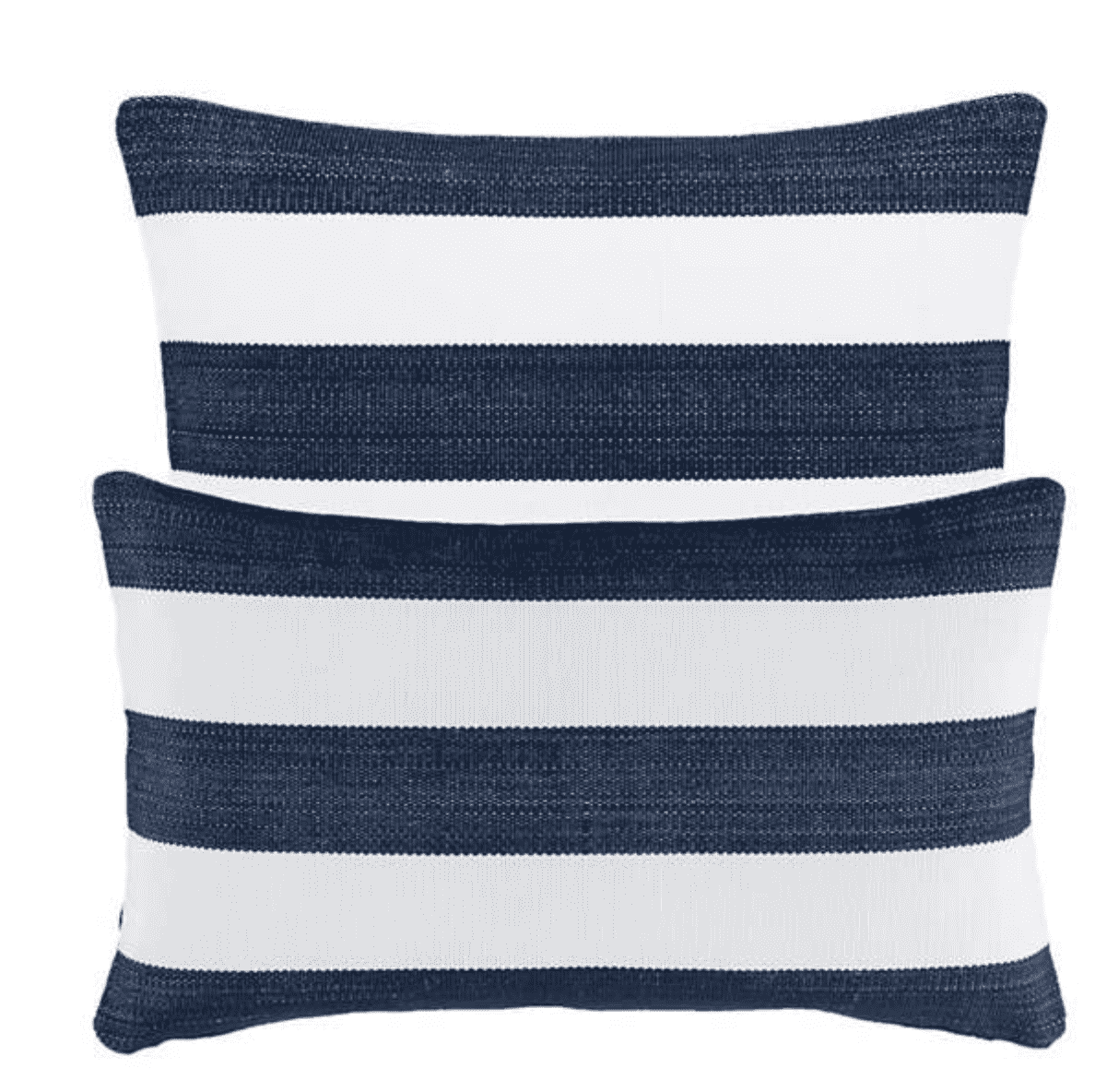 Catamaran Outdoor Pillow - Navy & White