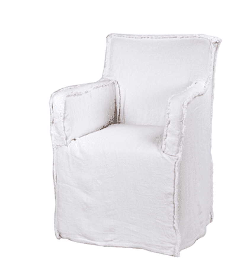 Clancy Slipcovered Dining Arm Chair