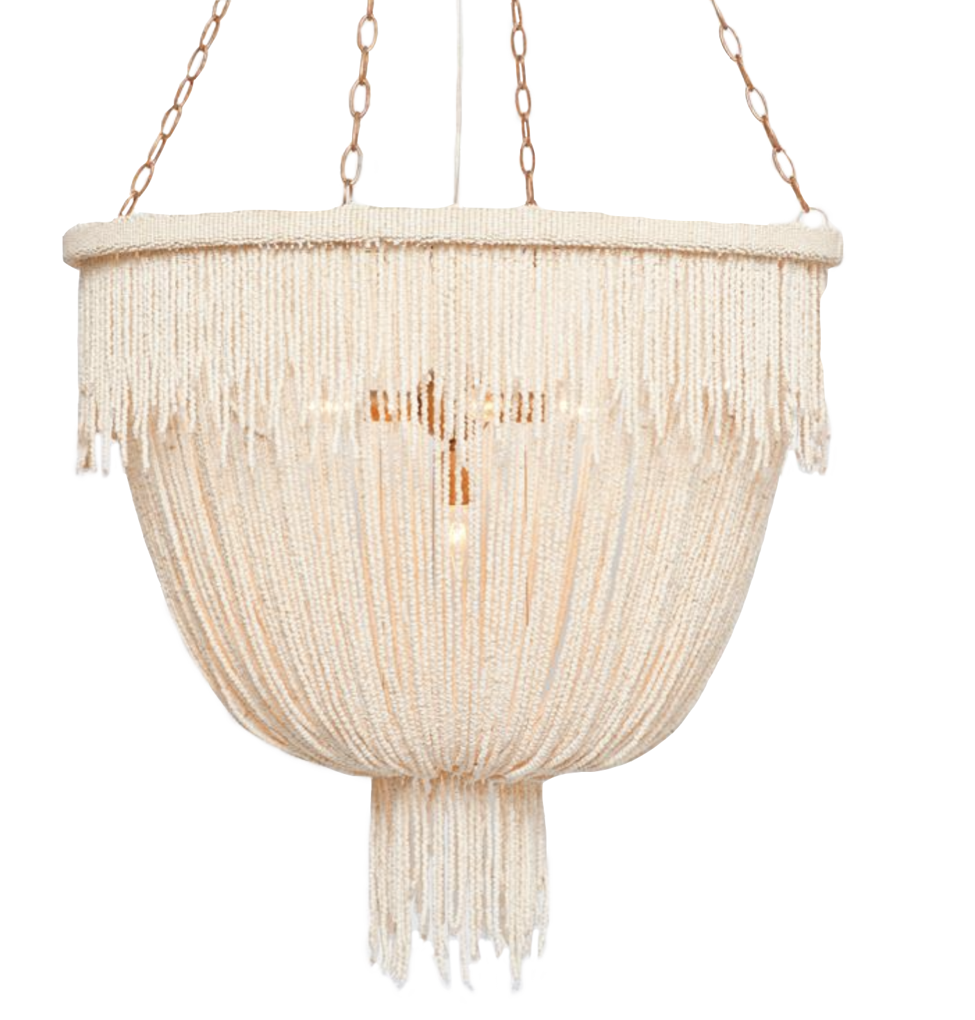 Le Carmen Coco Bead Chandelier - Gold