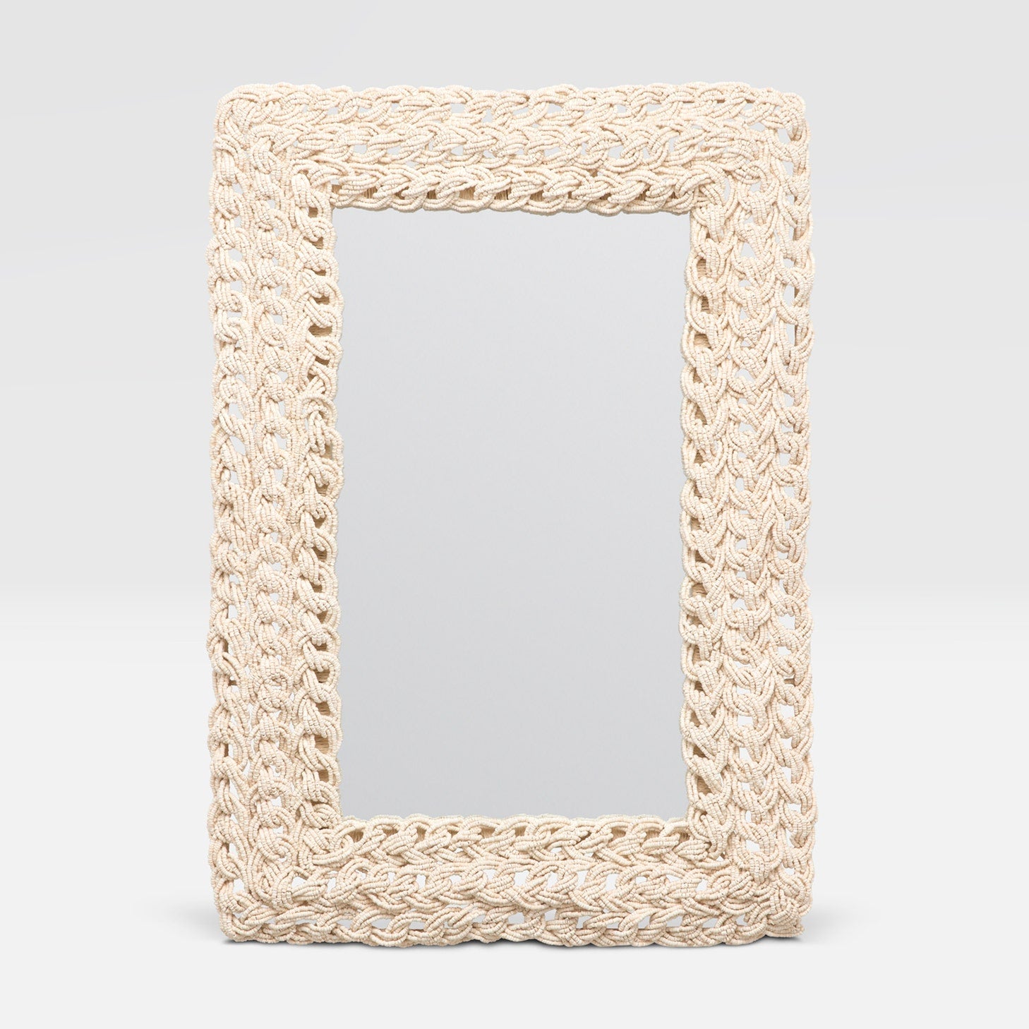 Carly Coco Bead Rectangular Mirror