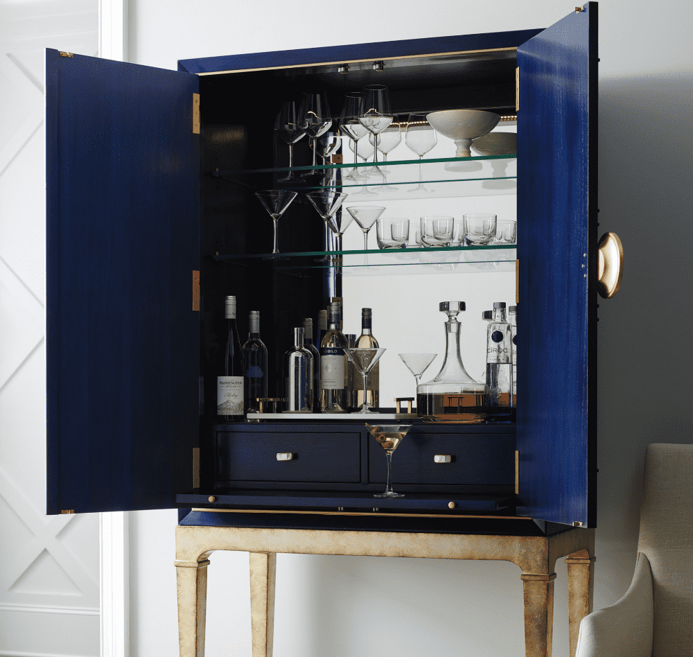 Curaco Cobalt Blue Bar Cabinet