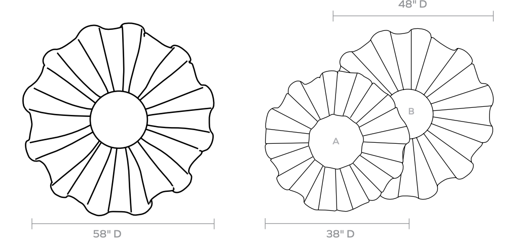 Ava White Round Mirror