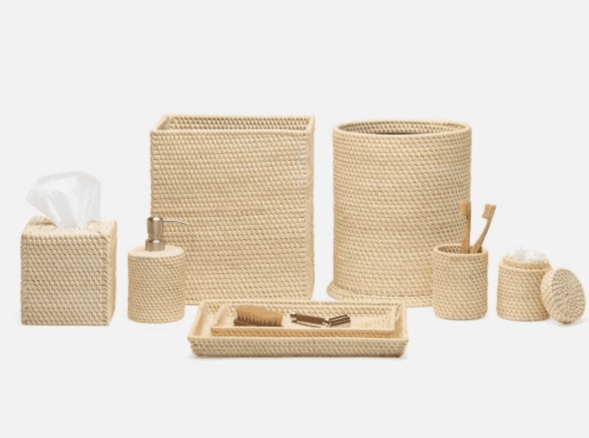 Dalton Bath Collection  - Cream Rattan