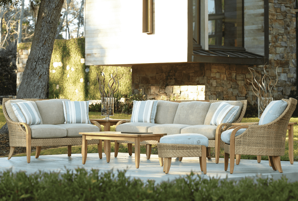 Eastern Shores Woven & Teak Outdoor Love Seat