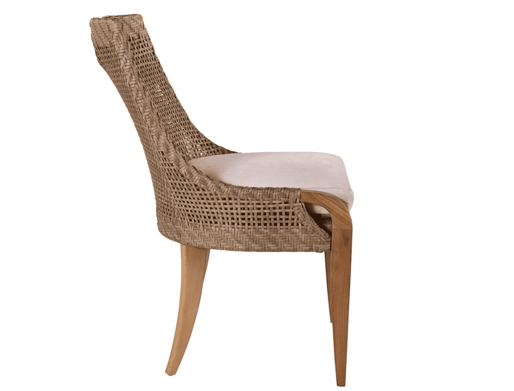 Eastern Shores Woven & Teak Outdoor Dining Side Chair