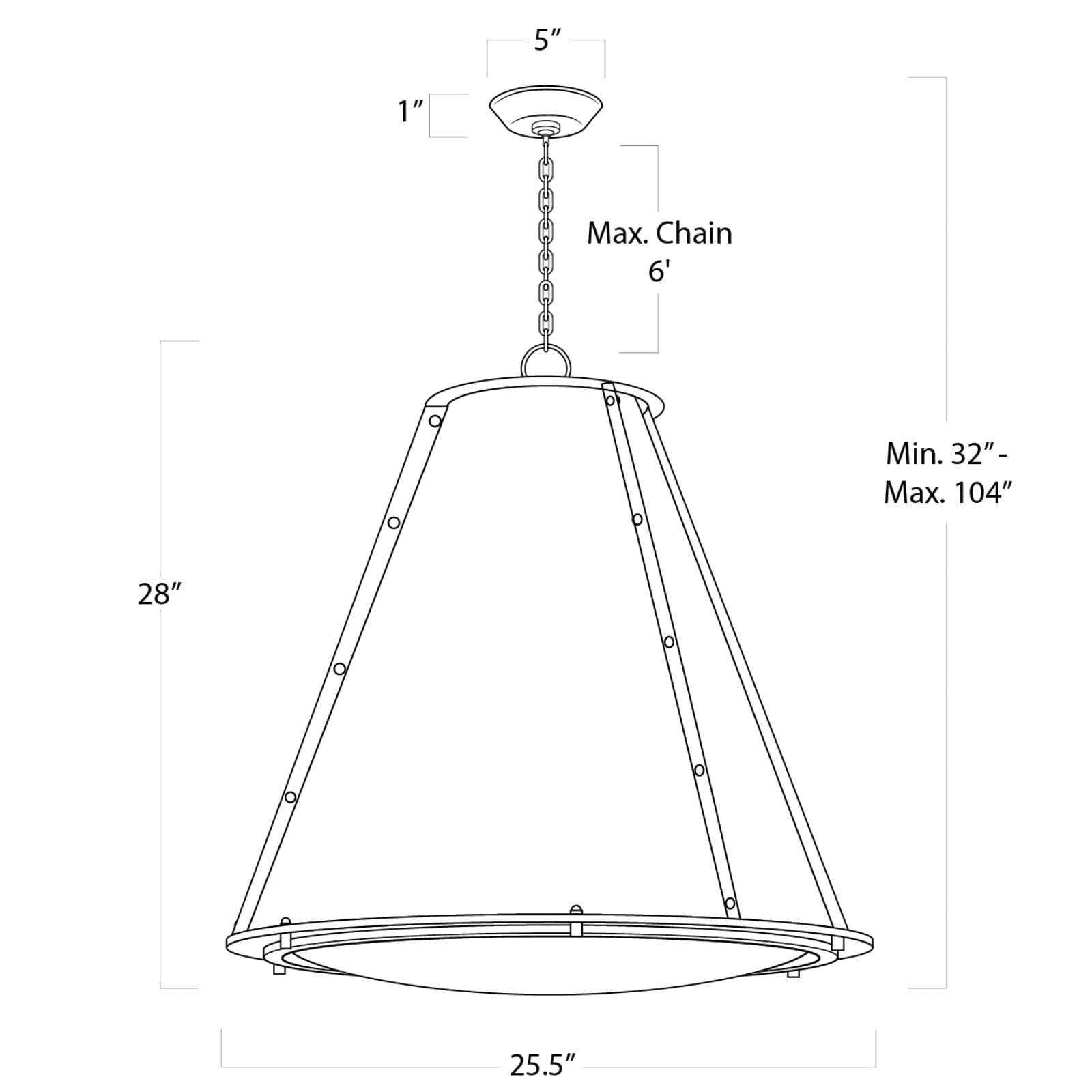 French Maid Chandelier - Large