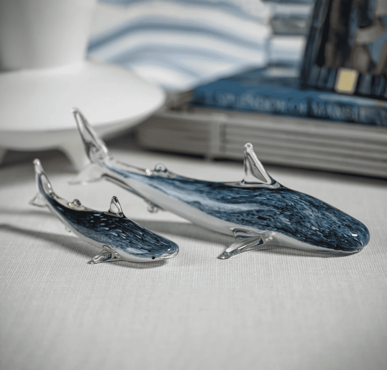 Decorative Glass Shark - Two Sizes