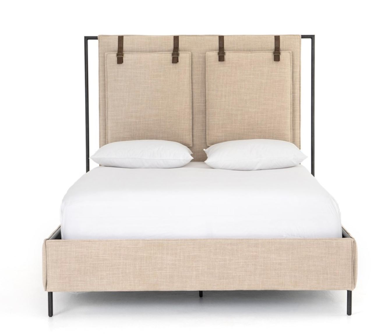 Grove Park Upholstered  Bed - Two Fabrics