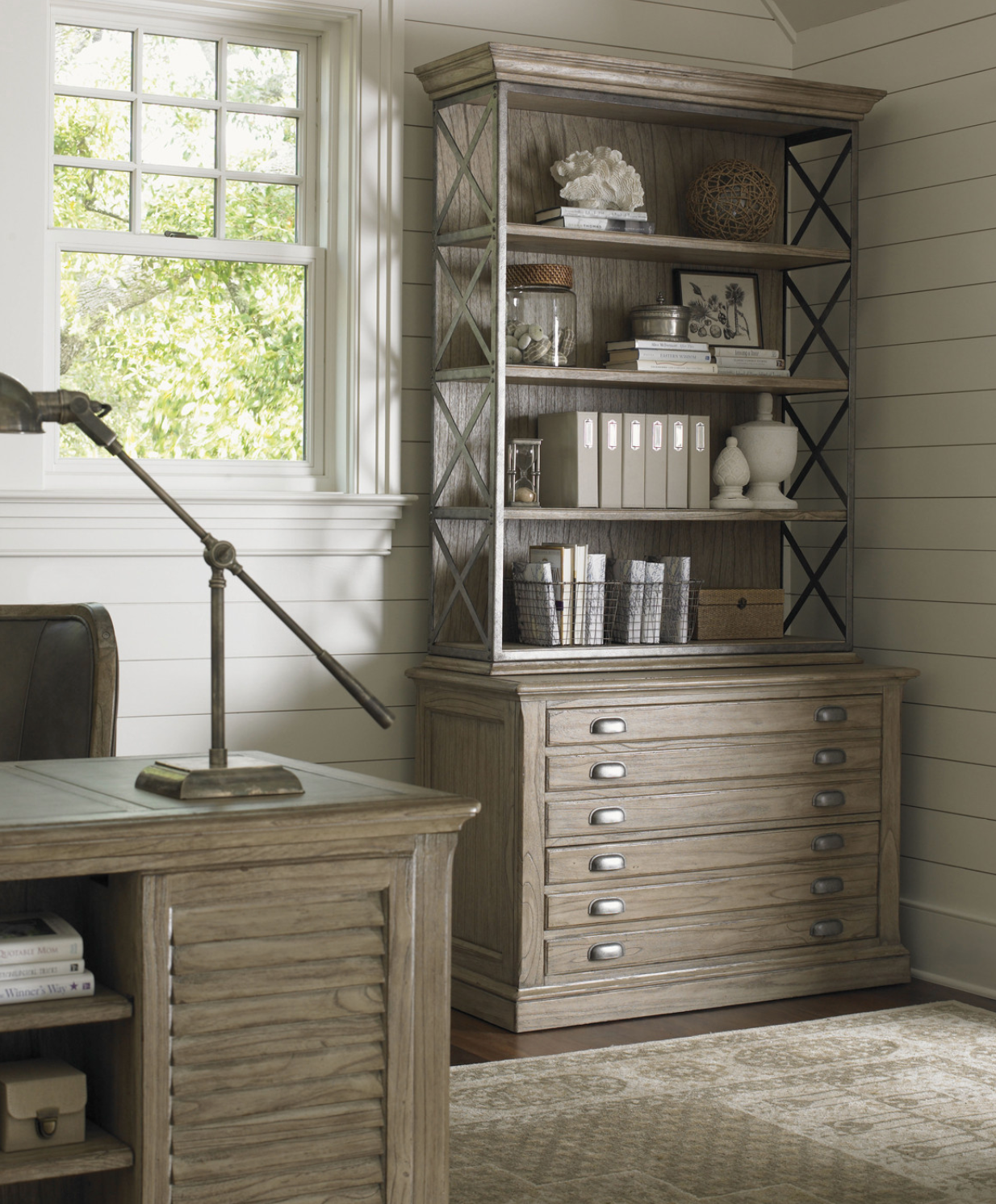 Hamlin Gray Driftwood File Chest