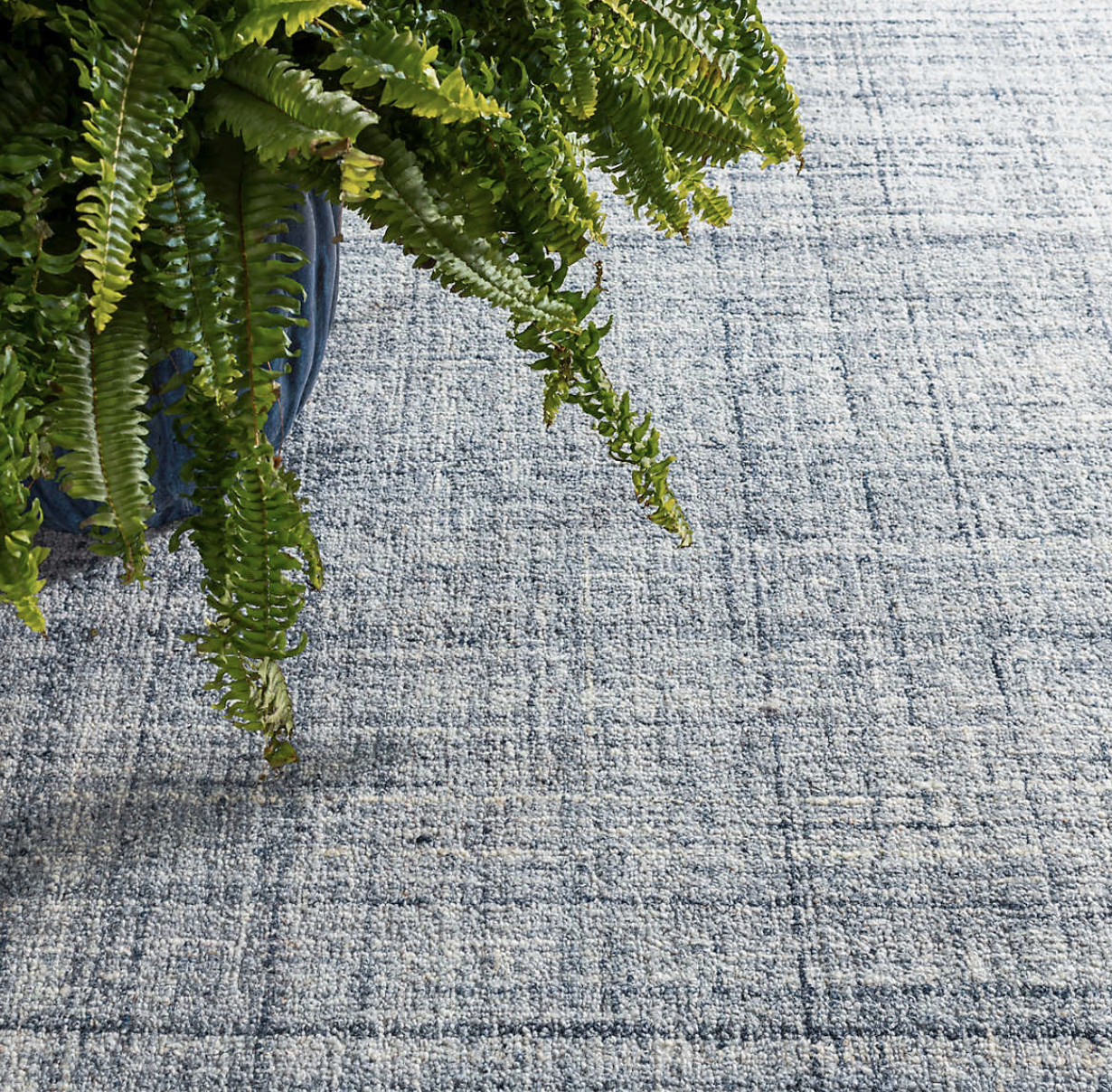 Harris Wool Rug - Blue & Ivory