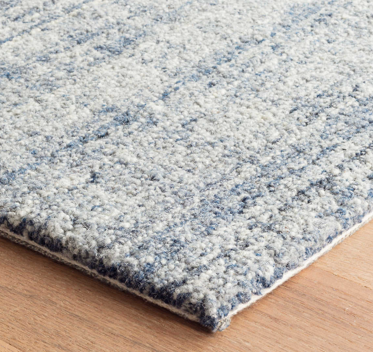 Harris Wool Rug - Blue & Ivory