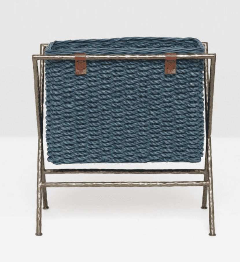 Hemley Magazine/Catalog Rack in Denim Seagrass