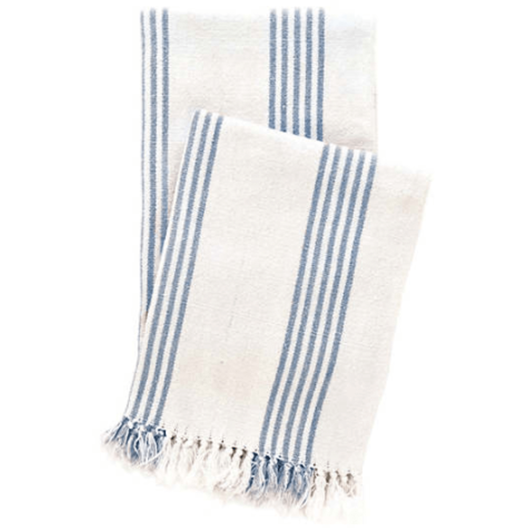 Ibiza French Blue Striped Throw