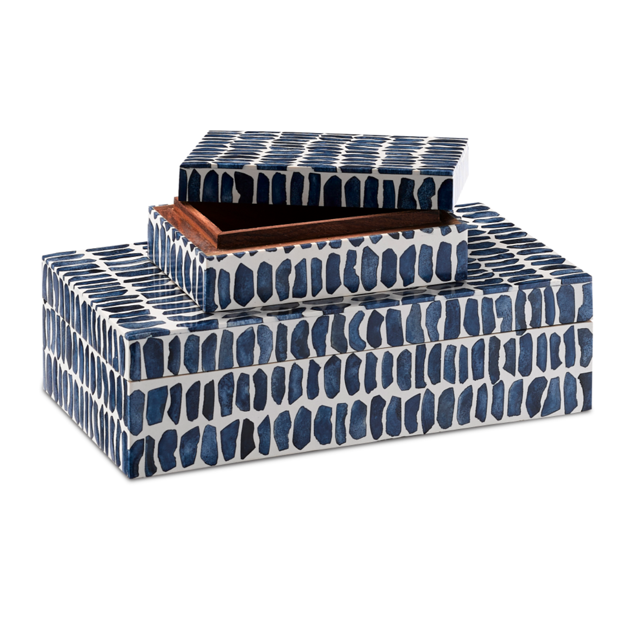 Deep Indigo & White Mosaic Box Set