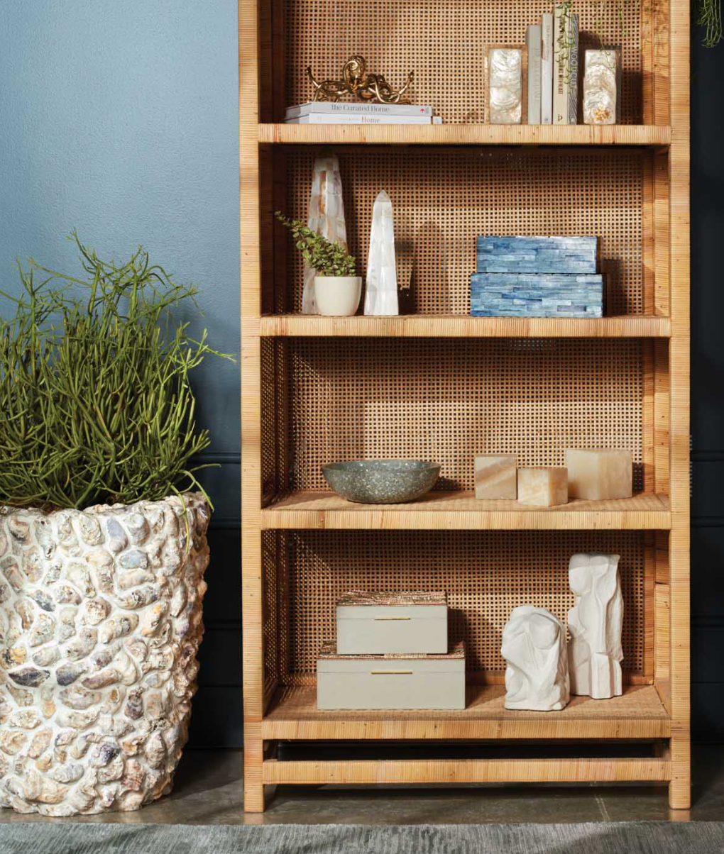 Islamorada Rattan Bookcase