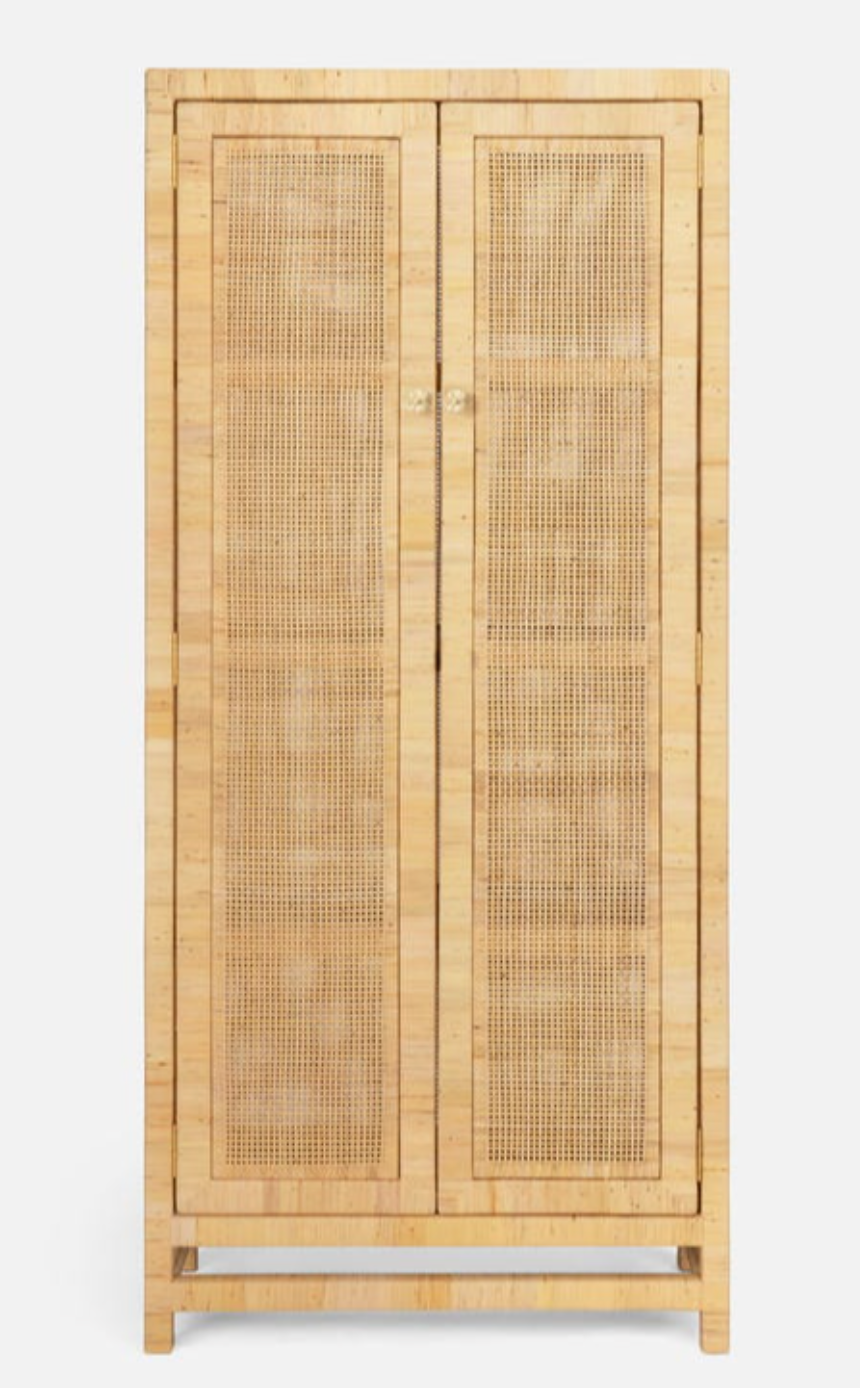 Islamorada Rattan Tall Narrow Cabinet