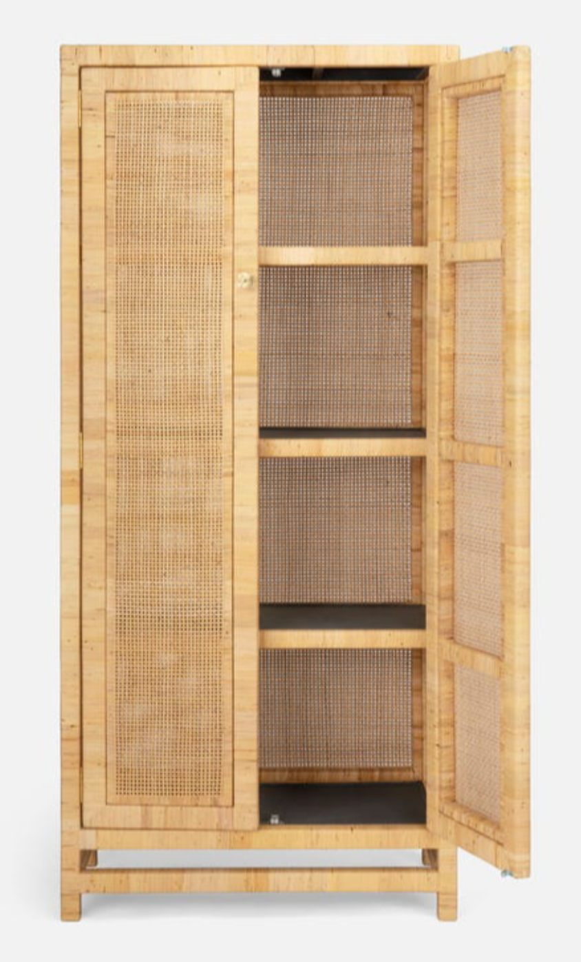 Islamorada Rattan Tall Narrow Cabinet