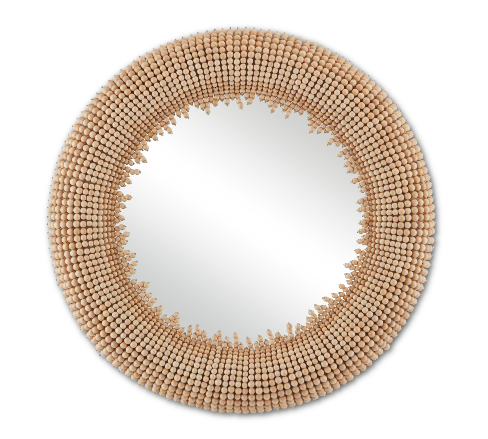 Kalahari Wood Bead Mirror