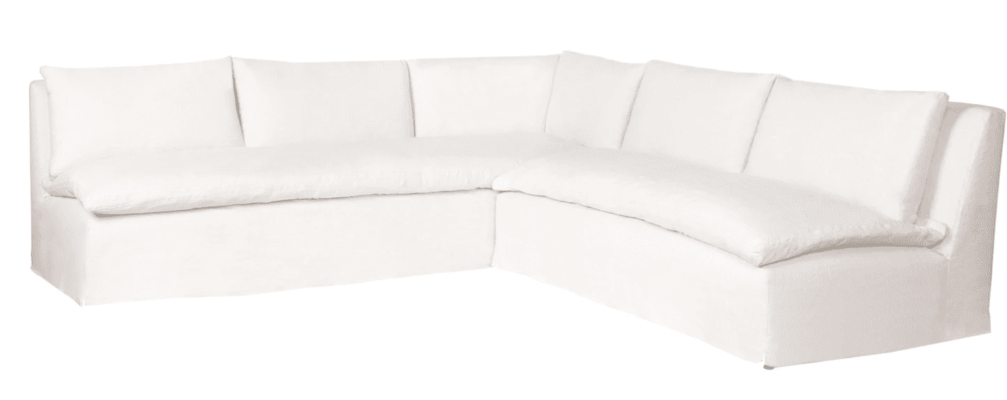 Aruba Slipcovered 113in x 113in Two-Piece Sectional