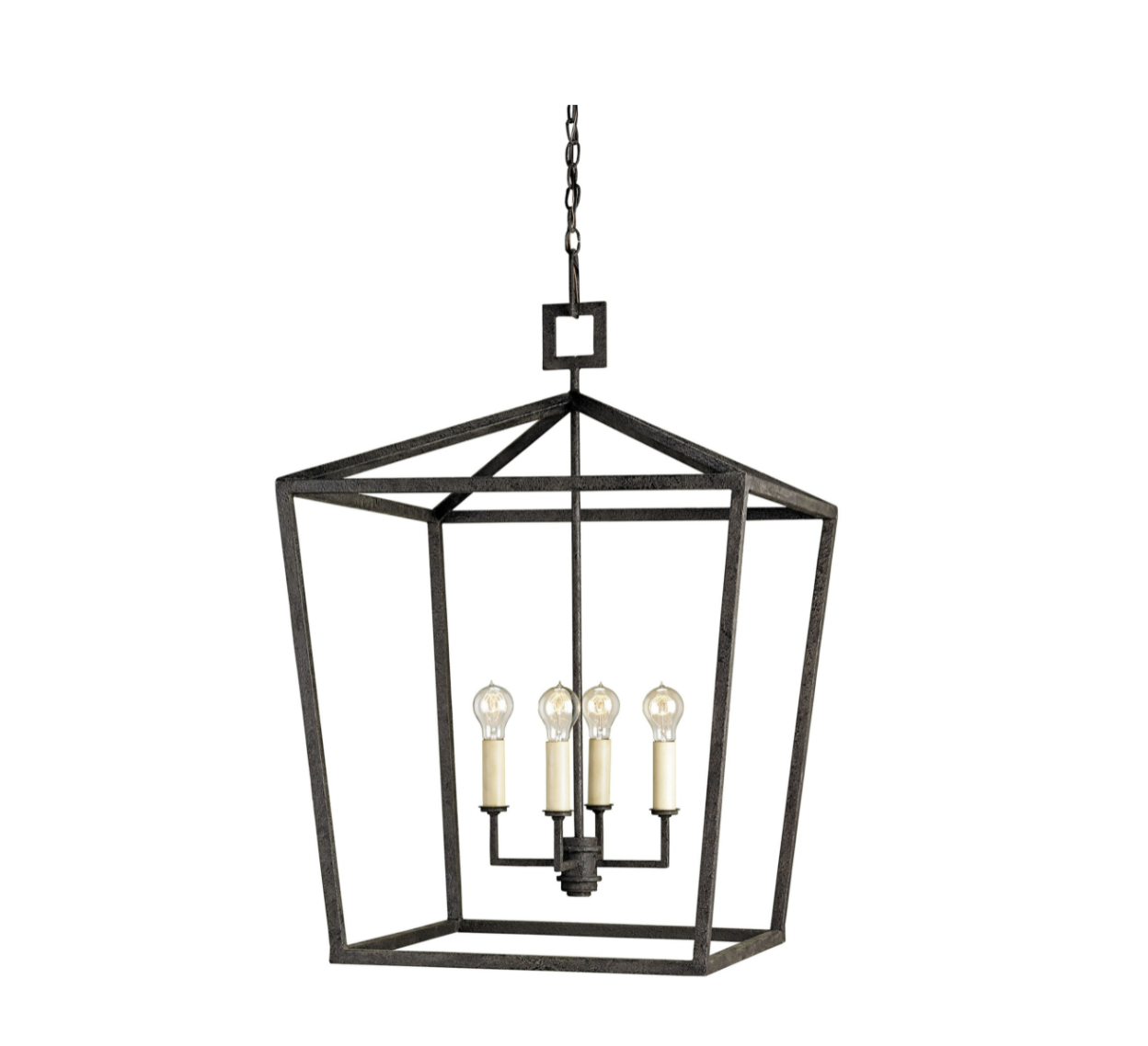 Haverhill Black Wrought Iron Lantern - Multiple Sizes