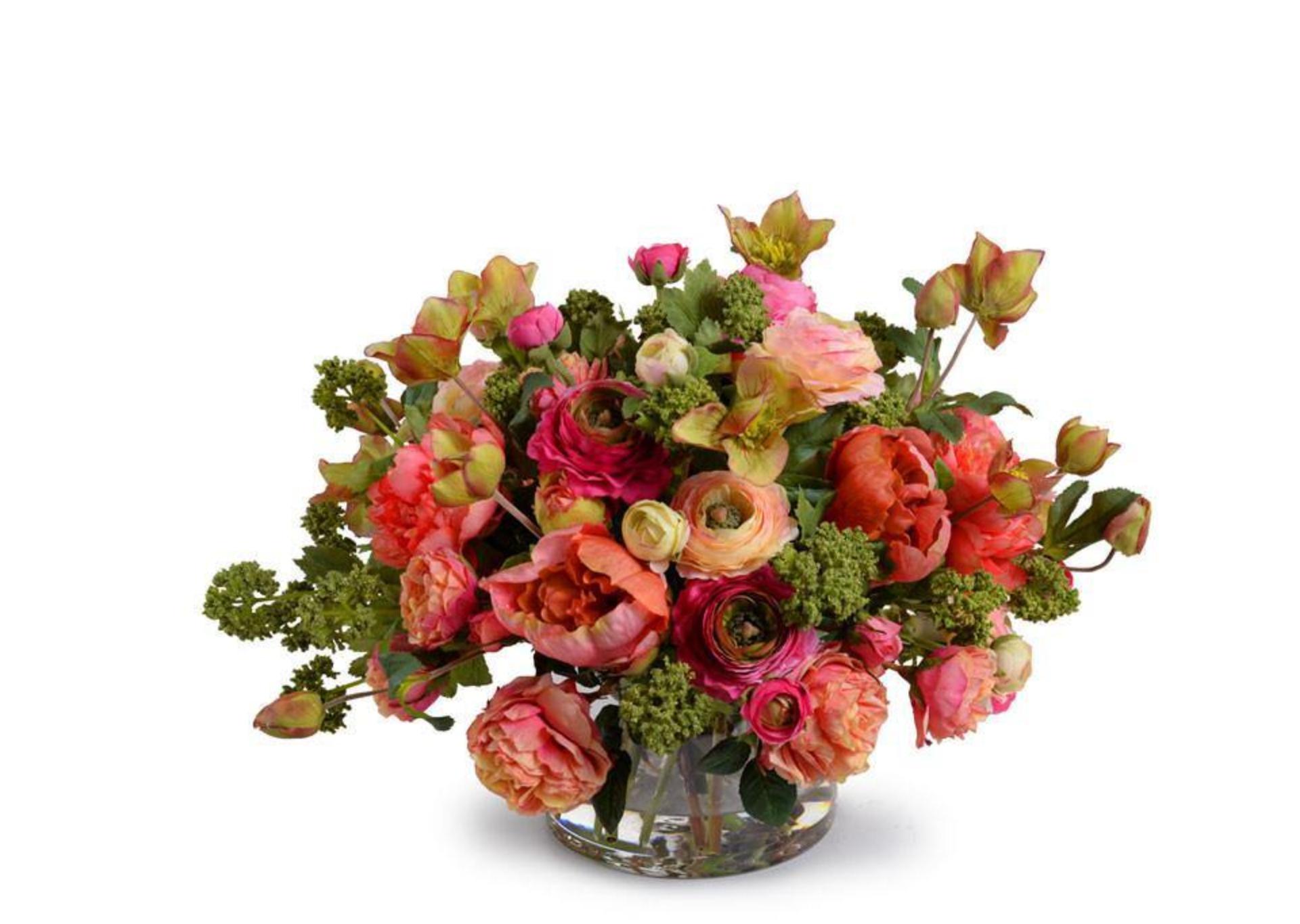 Mixed Coral Flower Arrangement - Two Sizes