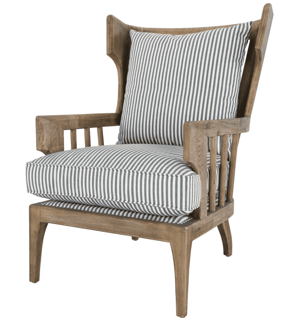 Liberty Striped Accent Chair