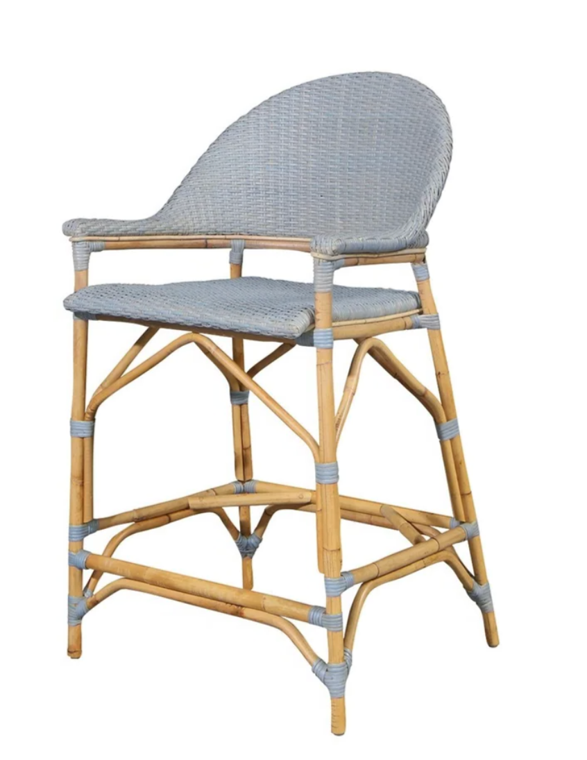 Lucco Counter Stool - Coastal Blue