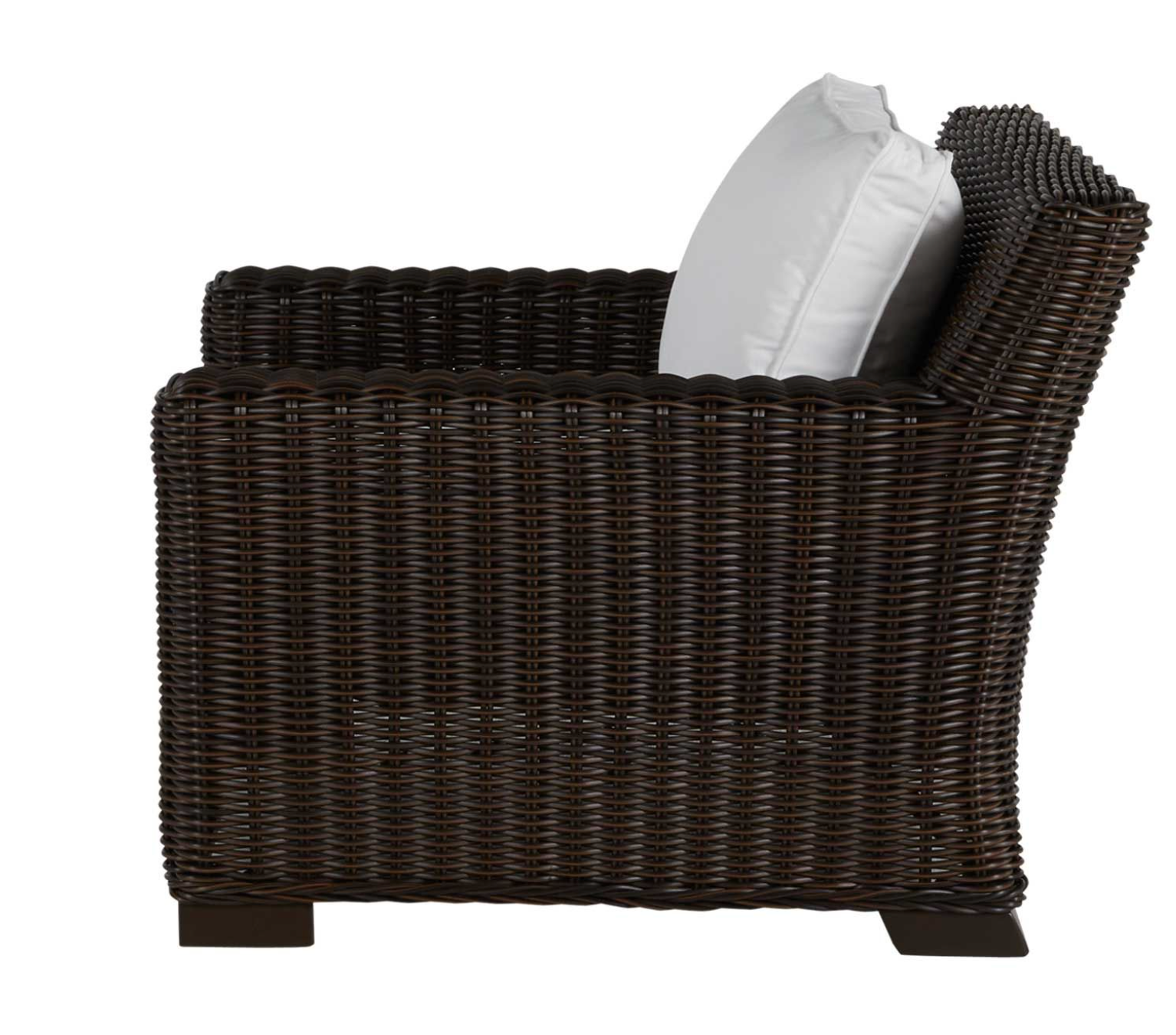 Malibu Outdoor Wicker Chair - Black Walnut