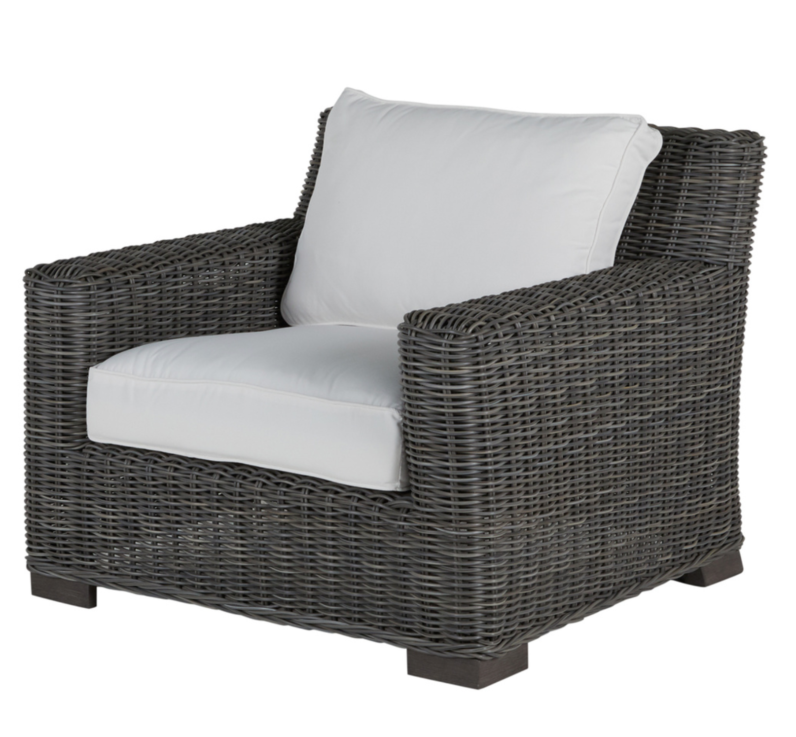 Malibu Outdoor Wicker Chair - Slate Gray