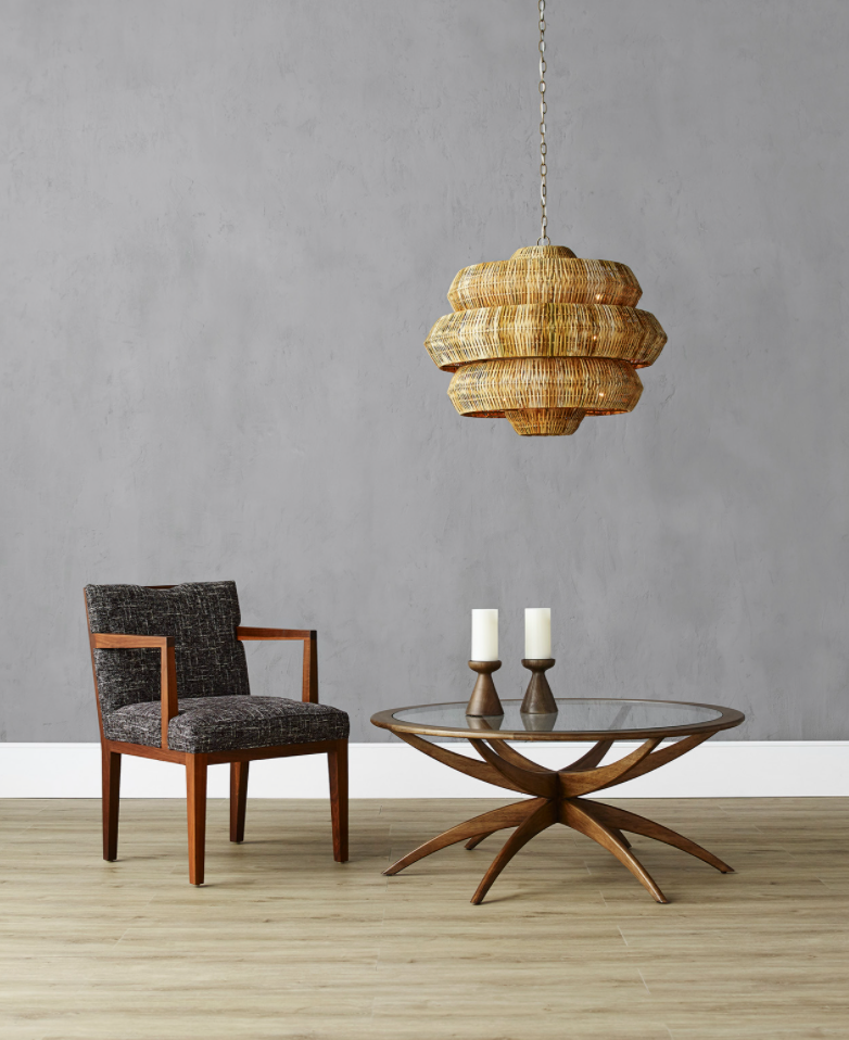 Marseille Rattan Chandelier - Two Sizes