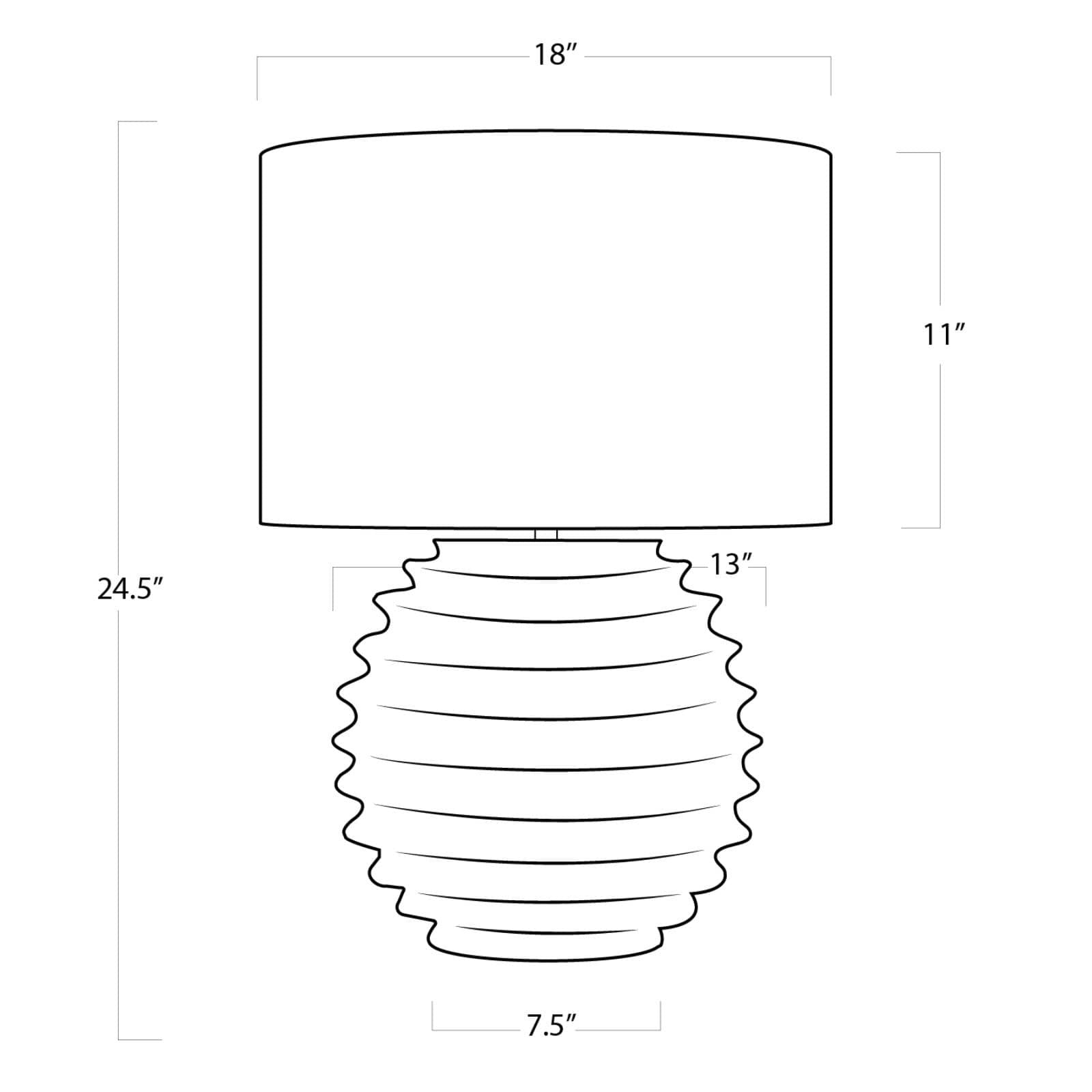 Accordion Table Lamp Round