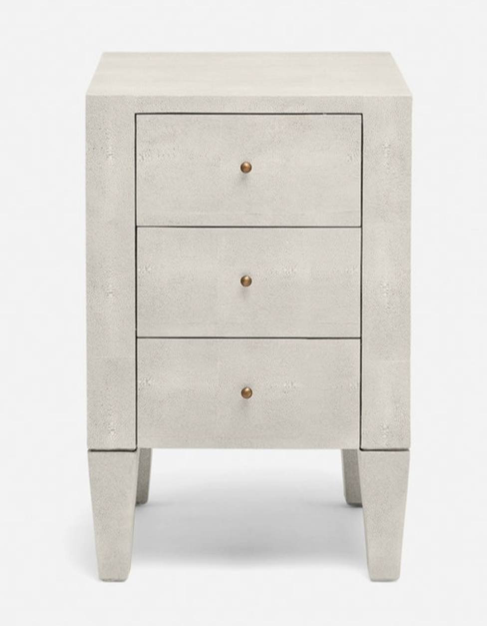 Moonstone Bay Vintage Shagreen Nightstand- French Gray (Two Sizes)