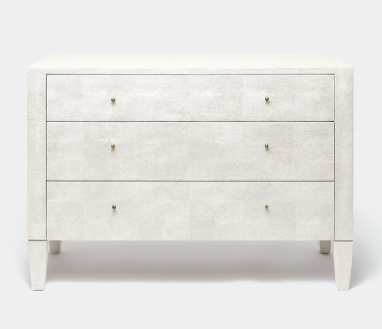 Moonstone Bay Vintage Shagreen Petite Dresser- Vintage White