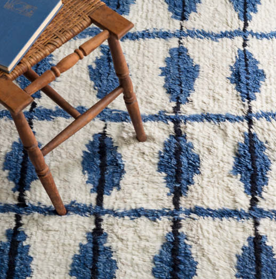 Noma Indigo Wool Woven Rug