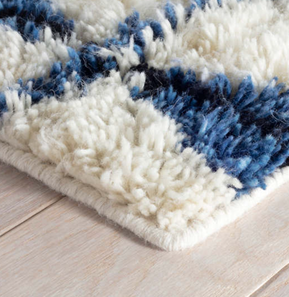 Noma Indigo Wool Woven Rug