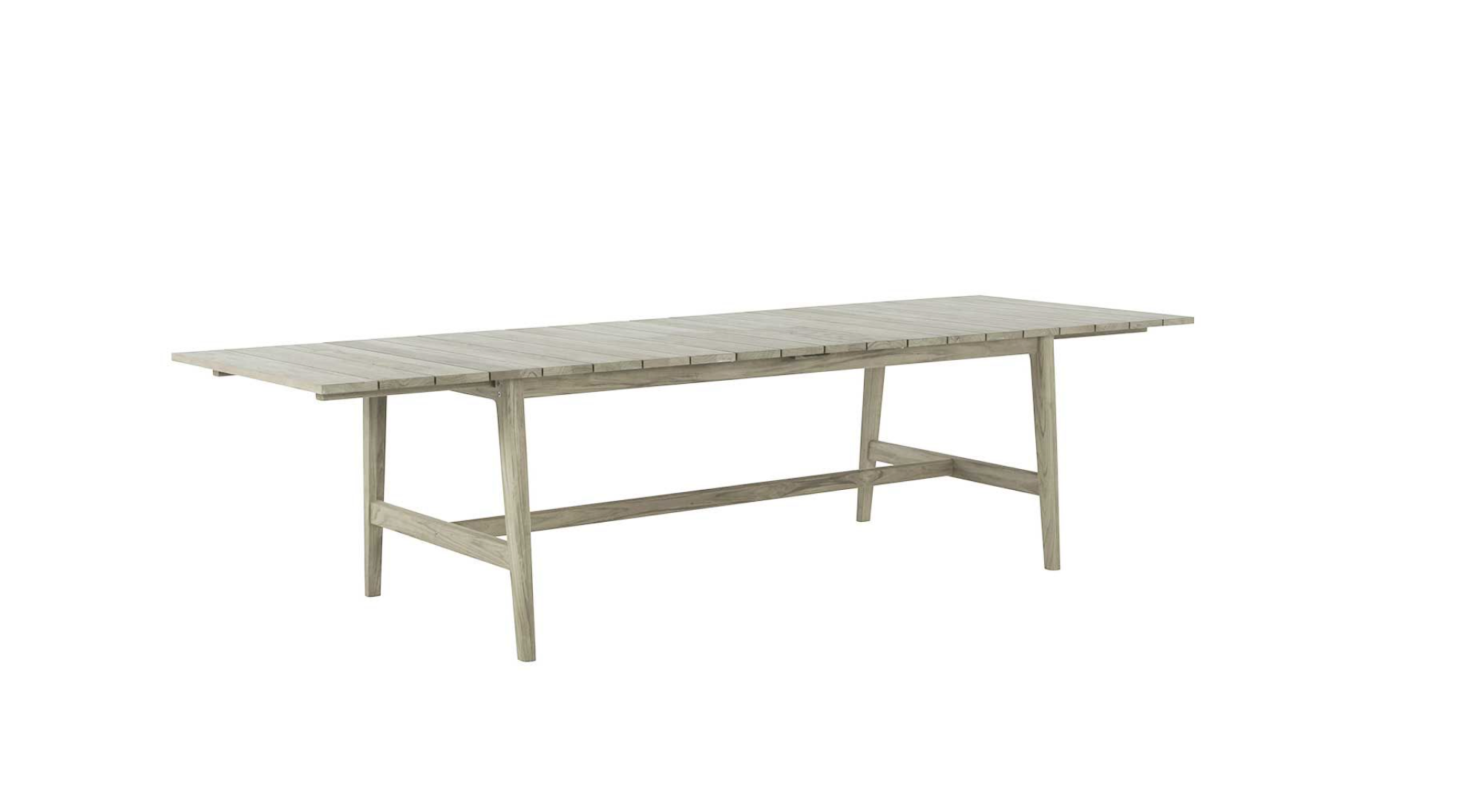 Cape Cod Outdoor Extension Dining Table - Natural or Oyster Teak