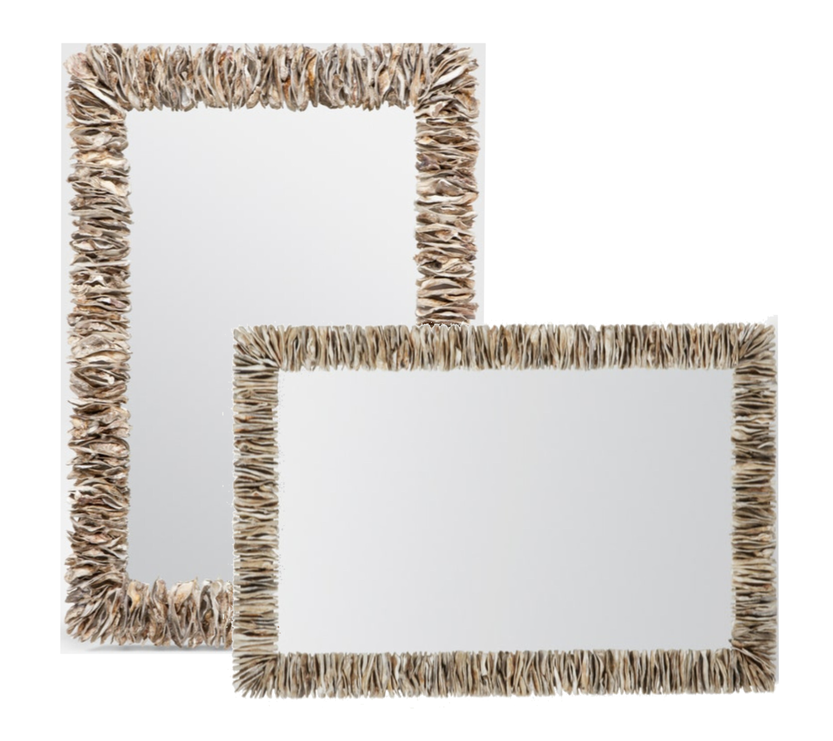 Montego Stacked Oyster Shell Mirror