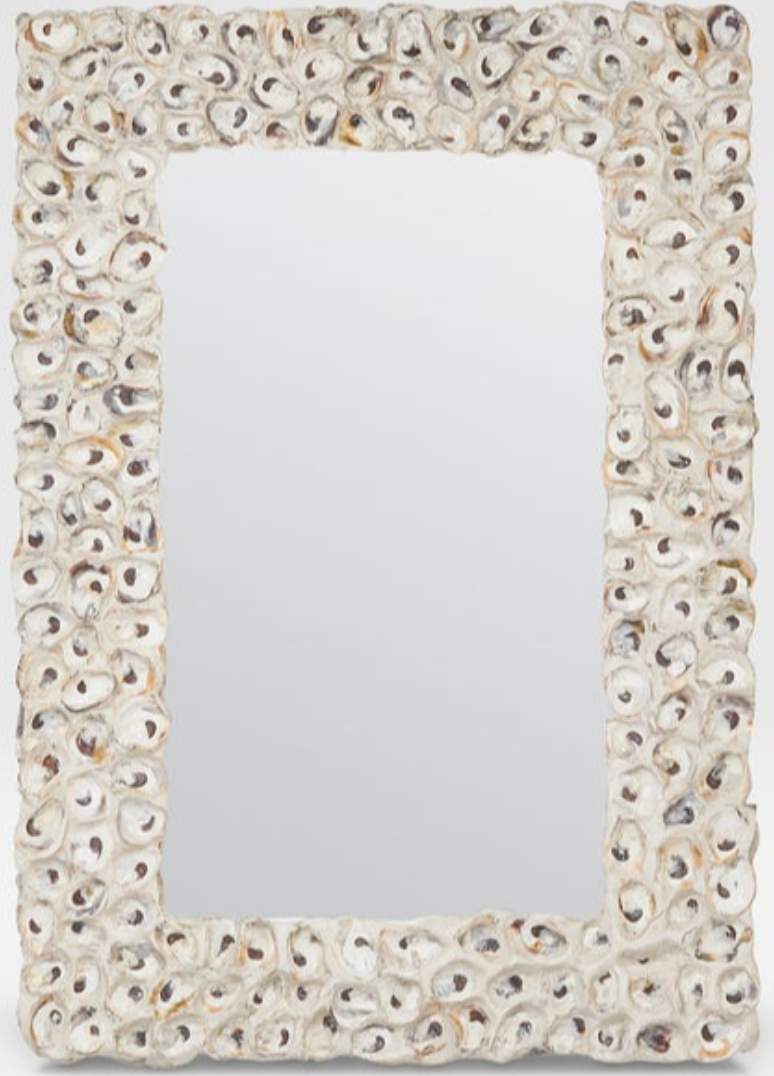 Bedford Rectangular Oyster Shell Mirror - Three Sizes