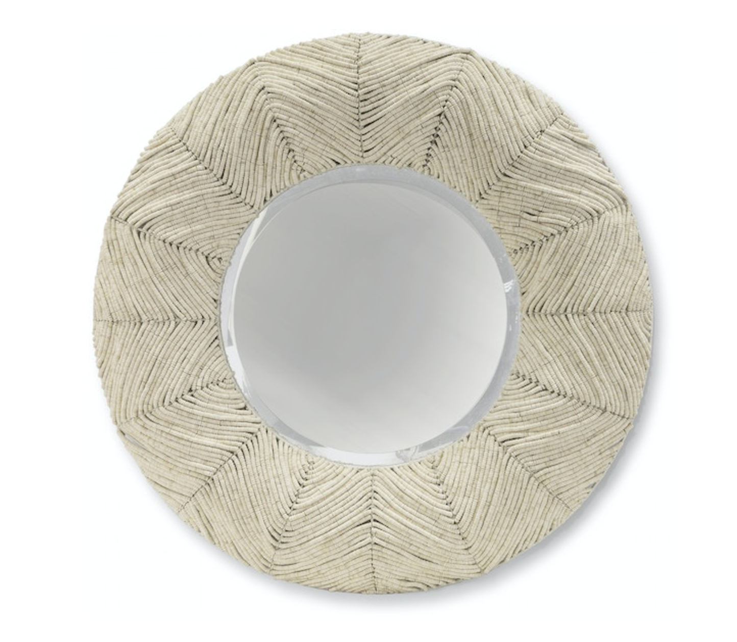 Padma Cocoa Bead Mirror