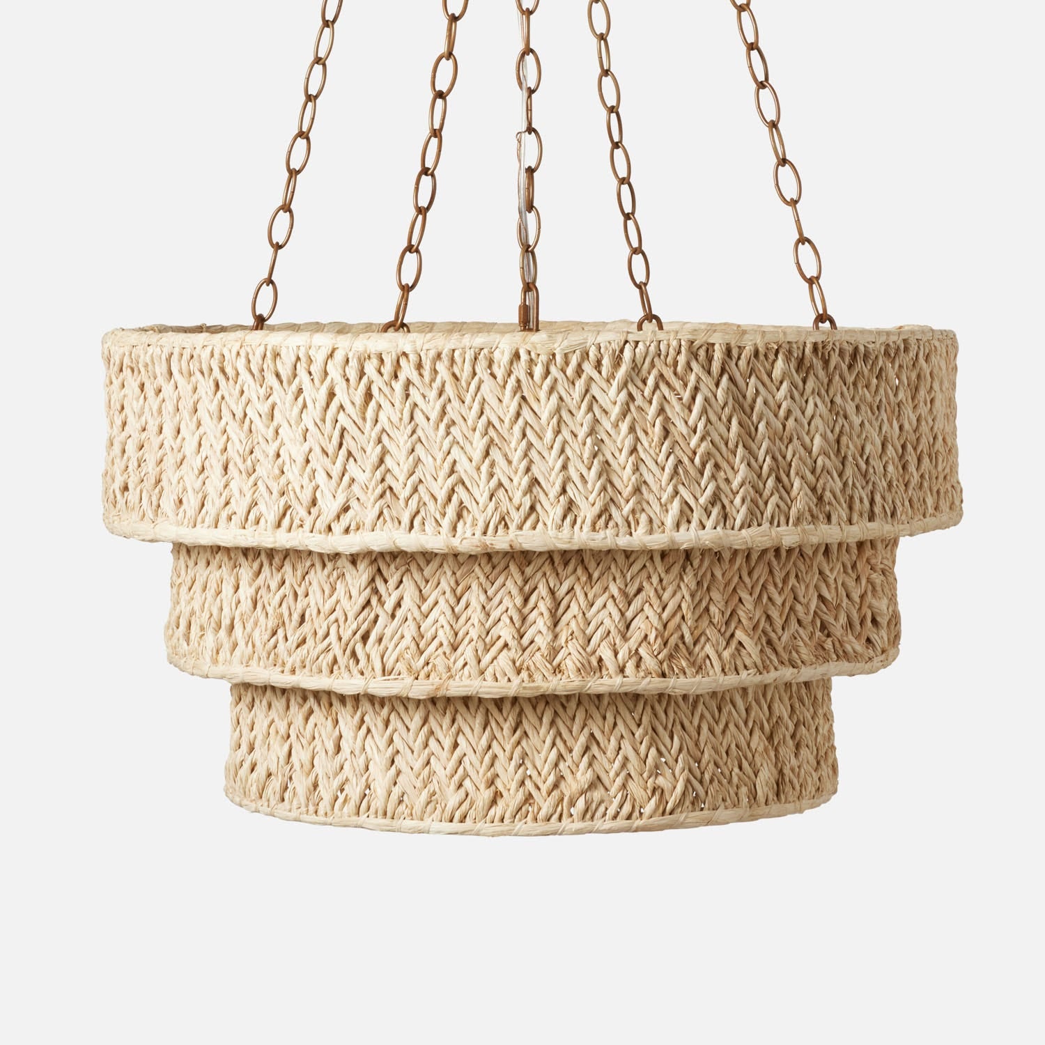 Serafina Raffia Chandelier