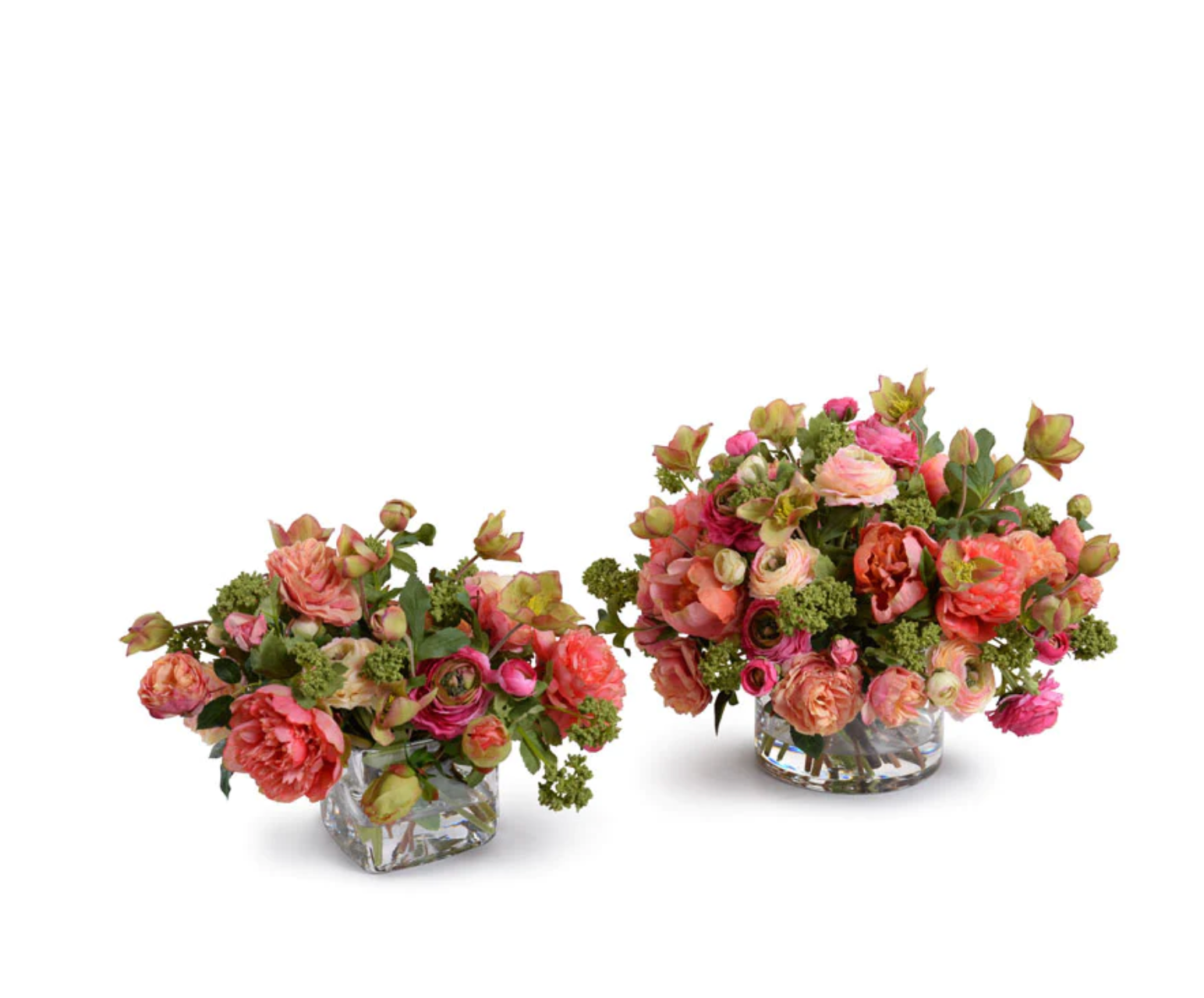 Mixed Coral Flower Arrangement - Two Sizes