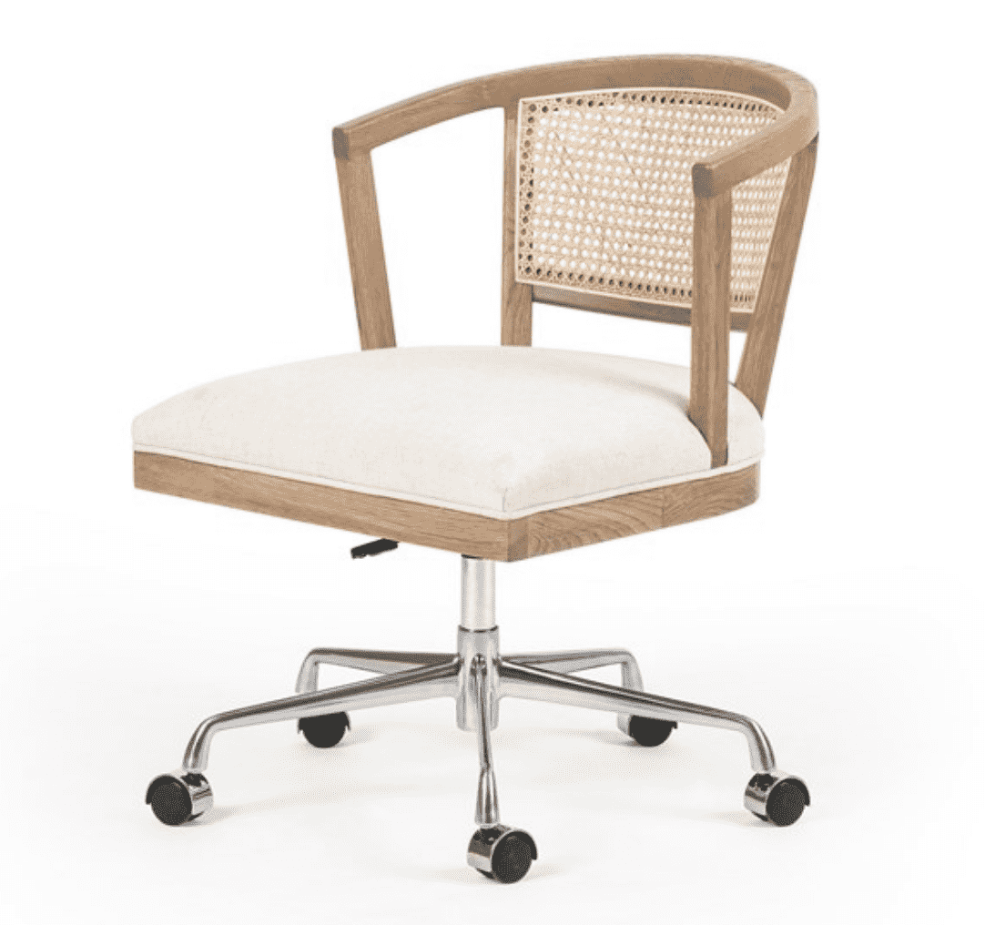 Modern Office Rattan Desk Chair Natural Our Boat House