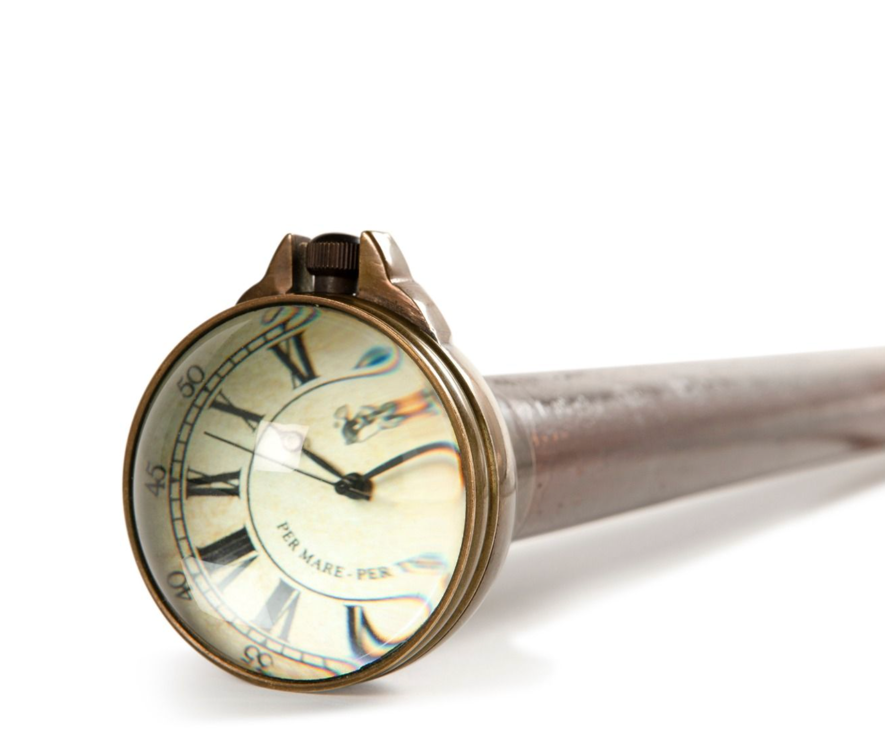 Commander's Time Piece Walking Stick