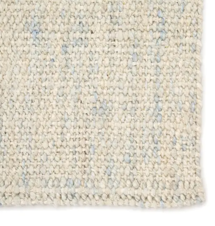 Tobago  Jute Rug - Sky & Cream