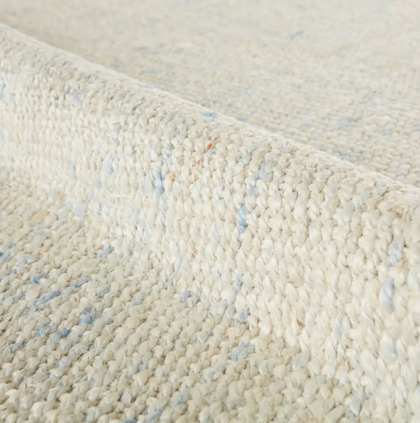 Tobago  Jute Rug - Sky & Cream