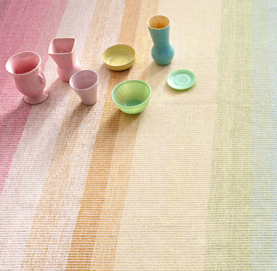 Watercolor Horizon Woven Cotton Rug