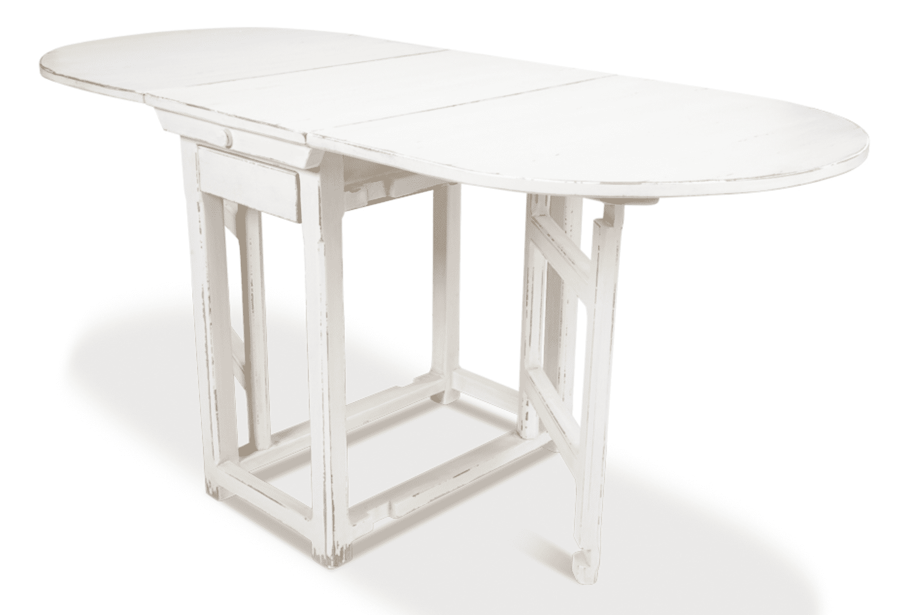 Woodbridge White Drop Leaf Dining Table