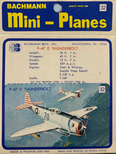 Load image into Gallery viewer, Bachmann Mini Planes, #32 P-47 D Thunderbolt 1/160 1970&#39;s issue