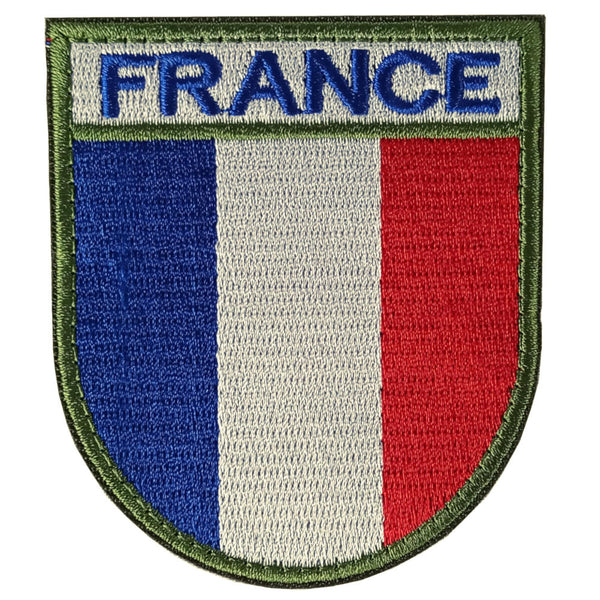 embroidered crest patch French national navy aeronaval France scratch  scratchable